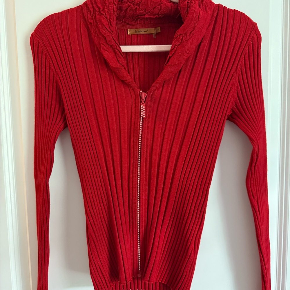 3 for $30! Belldini Red Zipper Cardigan